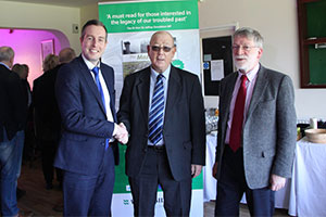 Photo Credit: Paul Givan MLA, Tom Murtagh MBE and Phil Wheatley CB. Photo copyright 2018, Steve Myers.