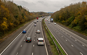 uninsured drivers on a motorway